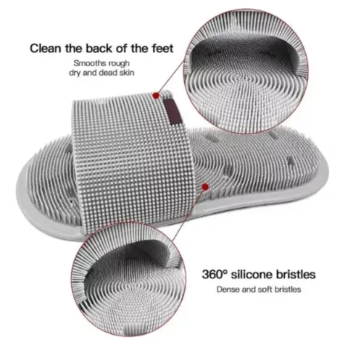 Limpiador Pies Ducha Con Ventosas